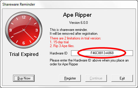 ape ripper hardware id